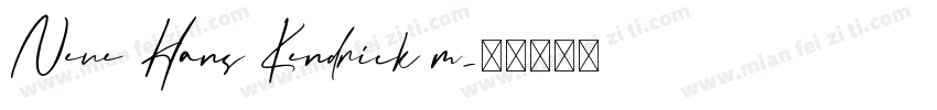 Neue Hans Kendrick m字体转换